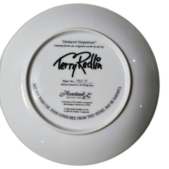Terry Redlin Delayed Departure Collector Plate Heartland Collection - Picture 2 of 2